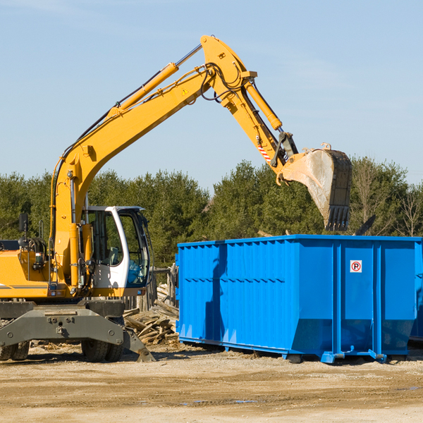 what size residential dumpster rentals are available in Robinson North Dakota